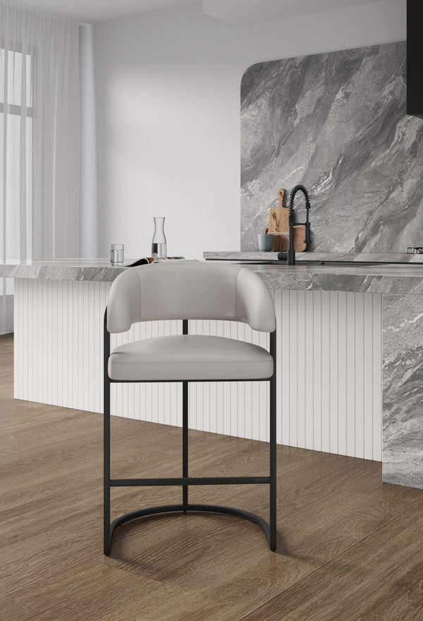 Augusta Counter Stool in Light Grey CS018-LG Manhattan Comfort