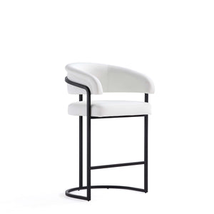 Augusta Counter Stool in White CS018-WH Manhattan Comfort