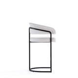 Augusta Counter Stool in White CS018-WH Manhattan Comfort