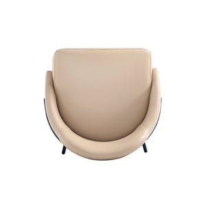 Manhattan Comfort Gracie Leatherette Counter Stools With Steel Legs For Elegant Dining Spaces – Timeless Design Tan And Black Steel Cs019-btn