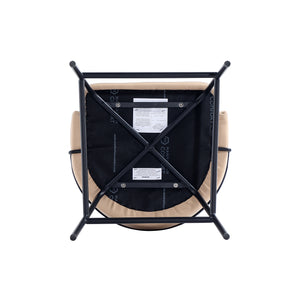 Manhattan Comfort Gracie Leatherette Counter Stools With Steel Legs For Elegant Dining Spaces – Timeless Design Tan And Black Steel Cs019-btn