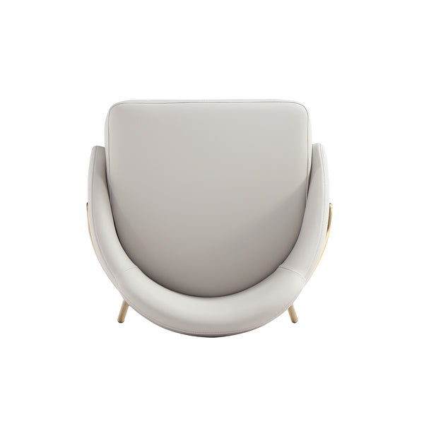 Manhattan Comfort Gracie Leatherette Counter Stools With Steel Legs For Elegant Dining Spaces – Timeless Design Stone And Gold Steel Cs019-gst