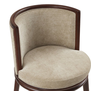 Manhattan Comfort Evalyn Exquisite Textured Chenille Counter Stool With Elegant Beech Wood Frame And Comfort Design Natural Beech Wood Cs021-na