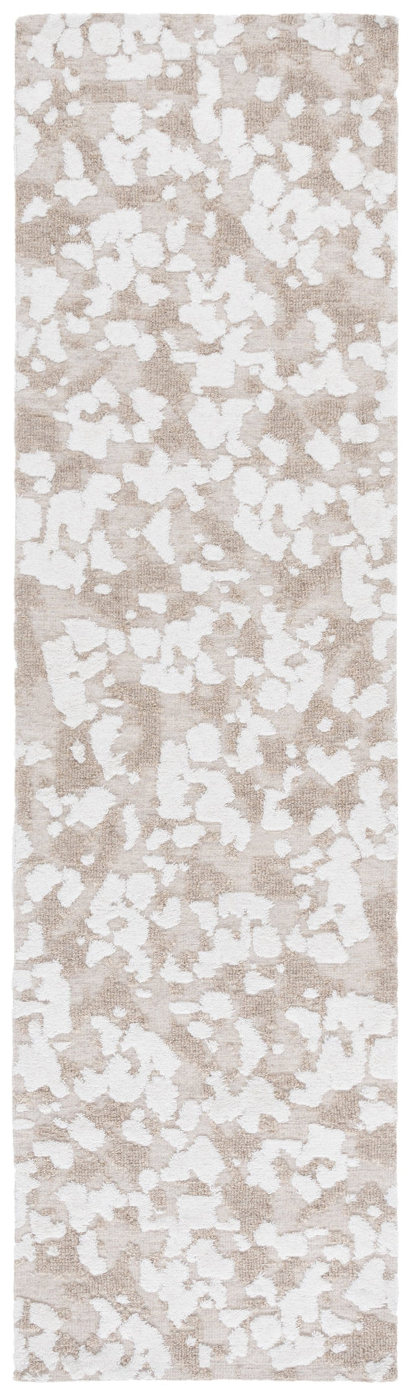 Safavieh Casablanca Modern Runner Rug - Elegant Abstract Design For Hallways, Luxurious Wool Blend Comfort Beige ,Ivory 90% Wool,10% Polyester Csb125b-28