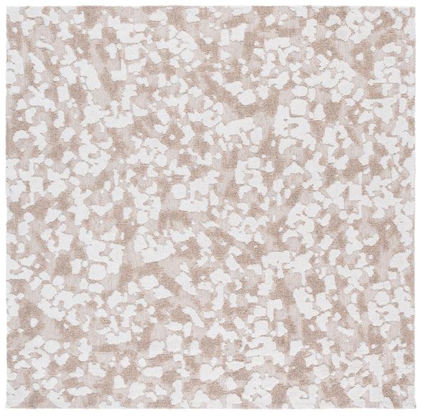 Safavieh Casablanca Modern Handcrafted Area Rug - Durable Wool Blend, Low Profile Design For Stylish Spaces Beige ,Ivory 90% Wool,10% Polyester Csb125b-6