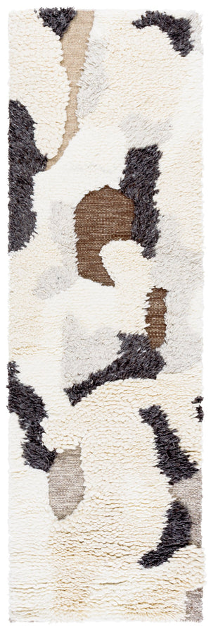 Safavieh Casablanca Hand-woven Runner Rug – Luxurious New Zealand Wool, Elegant Design For Any Space Ivory ,Grey 80% Nz Wool,10% Imported Wool,10% Cotton Csb146a-28