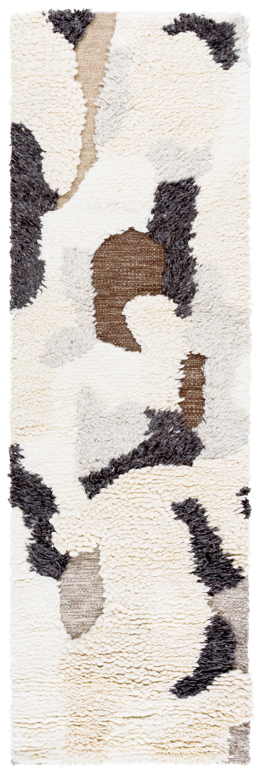 Safavieh Casablanca Hand-woven Area Rug - Luxurious Wool Blend, Contemporary Abstract Design For Any Space Ivory ,Grey 80% Nz Wool,10% Imported Wool,10% Cotton Csb146a-4