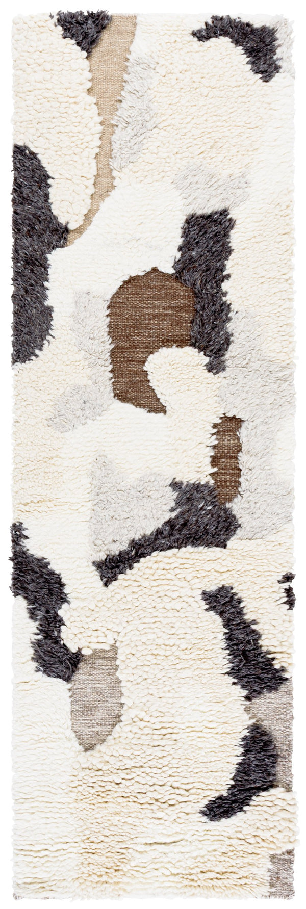 Safavieh Casablanca Hand-woven Area Rug - Luxurious Wool Blend, Contemporary Abstract Design For Any Space Ivory ,Grey 80% Nz Wool,10% Imported Wool,10% Cotton Csb146a-4