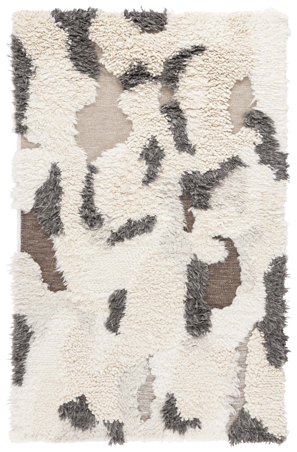 Safavieh Casablanca Hand-woven Runner Rug – Luxurious New Zealand Wool, Elegant Design For Any Space Ivory ,Grey 80% Nz Wool,10% Imported Wool,10% Cotton Csb146a-5