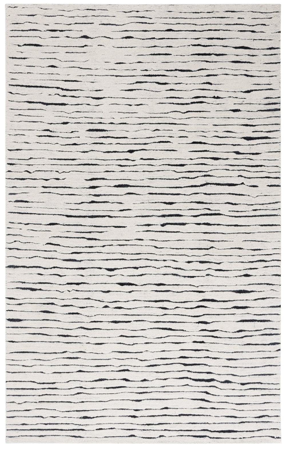 Safavieh Casablanca Hand-tufted Wool Area Rug - Elegant Ivory And Black Design For Timeless Home Decor Ivory ,Black Wool Pile Csb227a-5