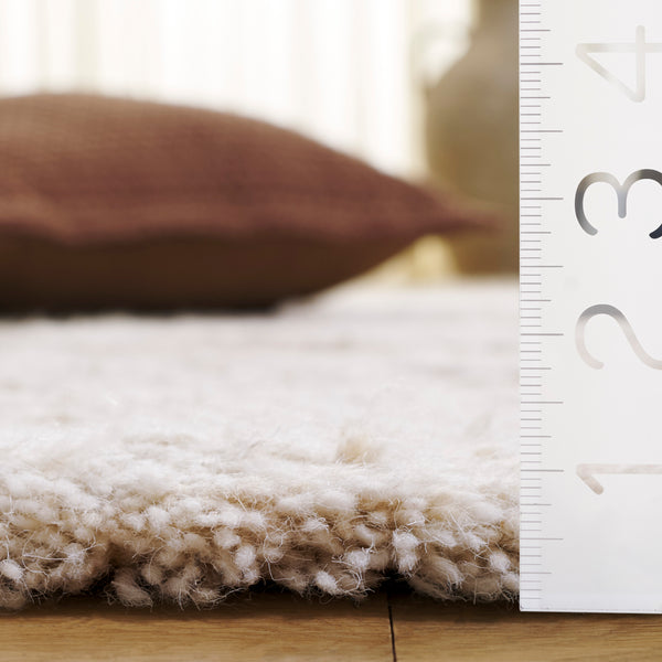 Safavieh Casablanca Handcrafted Wool Pile Rug – Modern Abstract Design For Cozy Living Spaces And Offices Ivory ,Brown Wool Pile Csb438a-4