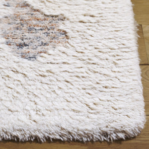 Safavieh Casablanca Handcrafted Wool Pile Rug – Modern Abstract Design For Cozy Living Spaces And Offices Ivory ,Brown Wool Pile Csb438a-4