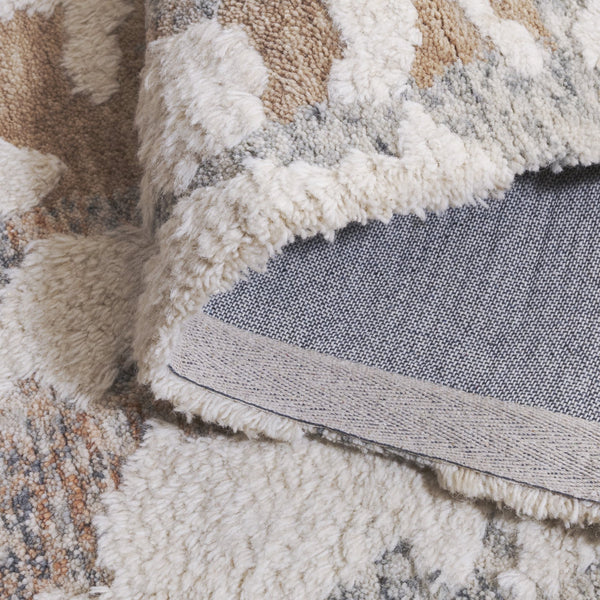 Safavieh Casablanca Hand-tufted Wool Pile Runner Rug - Modern Design For Hallways & Elegant Spaces Ivory ,Brown Wool Pile Csb438a-5