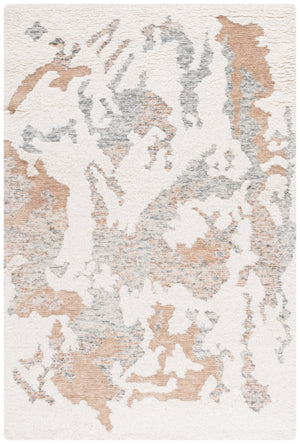 Safavieh Casablanca Handcrafted Wool Pile Rug – Modern Abstract Design For Cozy Living Spaces And Offices Ivory ,Brown Wool Pile Csb438a-4