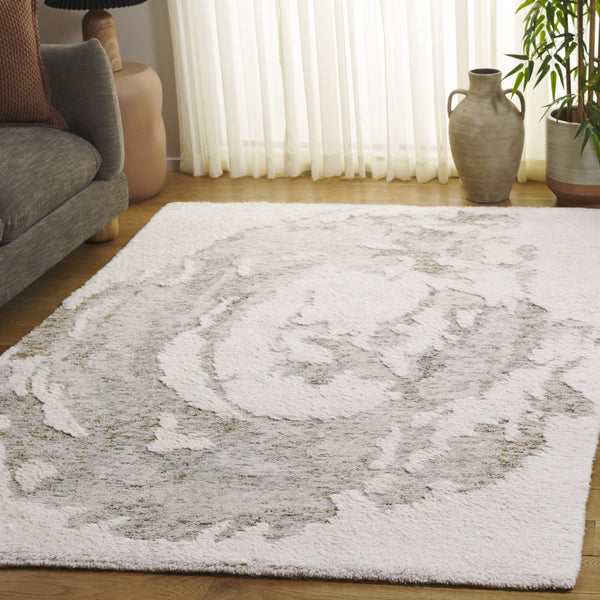 Safavieh Casablanca Hand-tufted Area Rug - Elegant Modern Design For Your Home, Soft Wool Pile Comfort Ivory ,Teal Wool Pile Csb439l-6