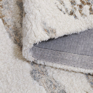 Safavieh Casablanca Hand-tufted Wool Runner Rug - Modern Abstract Design For Elegant Home Decor Spaces Ivory ,Brown Wool Pile Csb440a-5