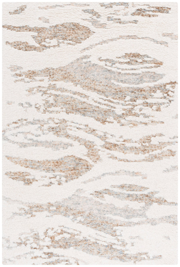 Safavieh Casablanca Luxurious Hand-tufted Area Rug In Soft Hues, Perfect For Modern Interiors And Comfort Ivory ,Brown Wool Pile Csb440a-4