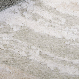 Safavieh Casablanca Hand-tufted Wool Area Rug - Modern Abstract Design For Elegant Home Decor & Comfort Ivory ,Sage Wool Pile Csb441a-4