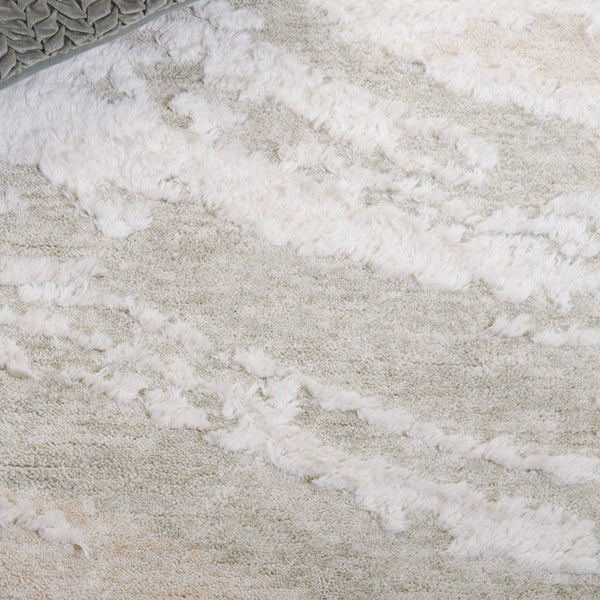 Safavieh Casablanca Hand-tufted Wool Area Rug - Modern Abstract Design For Elegant Home Decor & Comfort Ivory ,Sage Wool Pile Csb441a-4