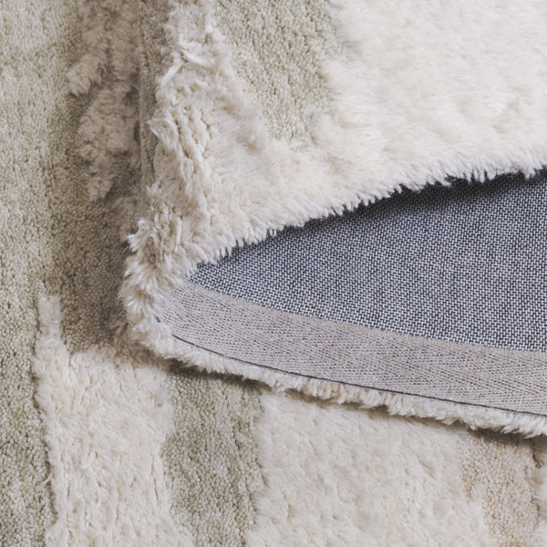 Safavieh Casablanca Hand-tufted Wool Area Rug - Modern Abstract Design For Elegant Home Decor & Comfort Ivory ,Sage Wool Pile Csb441a-4