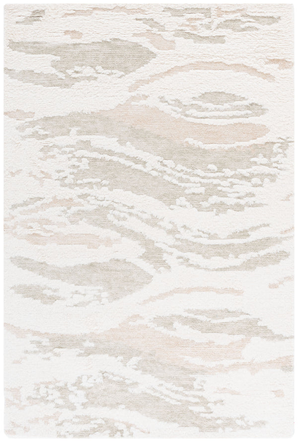 Safavieh Casablanca Hand-tufted Wool Area Rug - Modern Abstract Design For Elegant Home Decor & Comfort Ivory ,Sage Wool Pile Csb441a-4