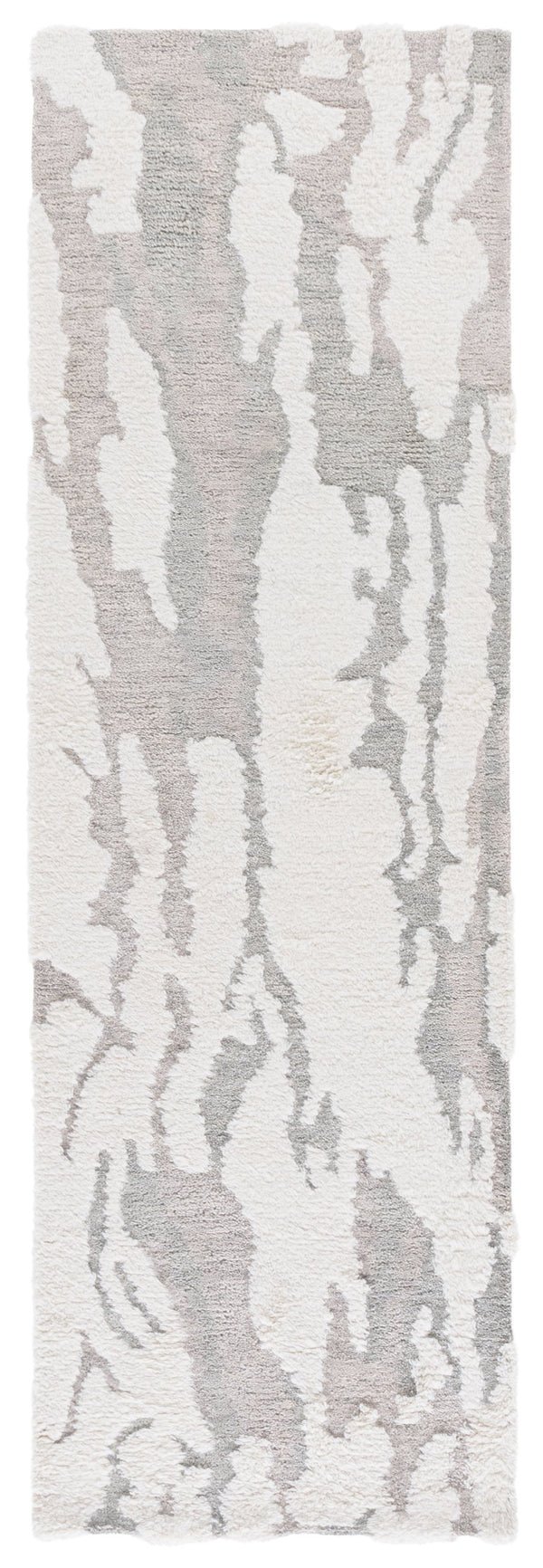 Safavieh Casablanca Hand-tufted Area Rug - Luxurious Wool Runner For Modern Home Decor & Comfort Grey ,Ivory Wool Pile Csb442f-28