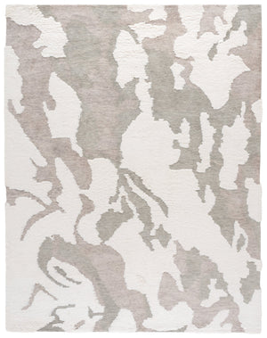 Safavieh Casablanca Hand-tufted Area Rug - Luxurious Wool Runner For Modern Home Decor & Comfort Grey ,Ivory Wool Pile Csb442f-8