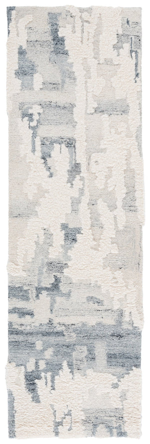 Safavieh Casablanca Modern Hand-tufted Runner Rug - Luxurious Wool Pile For Elegant Home Décor Upgrade Grey ,Ivory Wool Pile Csb444f-28