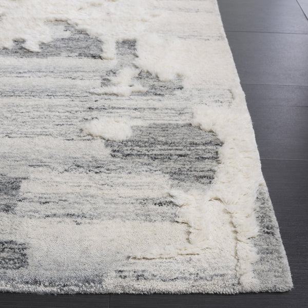 Safavieh Casablanca Hand-tufted Wool Area Rug - Luxurious Modern Design For Elegant Home Decor Atmosphere Grey ,Ivory Wool Pile Csb444f-4