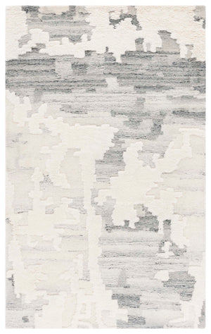 Safavieh Casablanca Modern Hand-tufted Runner Rug - Luxurious Wool Pile For Elegant Home Décor Upgrade Grey ,Ivory Wool Pile Csb444f-5