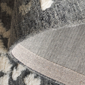 Safavieh Casablanca Modern Runner Rug - Artisan Hand-tufted Design With Plush Pile For Elegant Spaces Dark Grey ,Ivory Wool Pile Csb445h-5