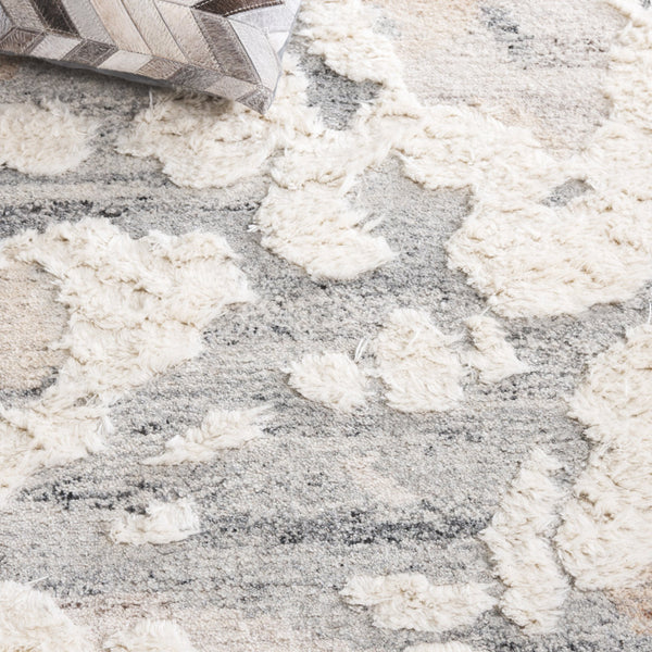 Safavieh Casablanca Handcrafted Wool Area Rug - Luxurious Abstract Design For Modern Elegance In Any Room Grey ,Ivory Wool Pile Csb446f-4