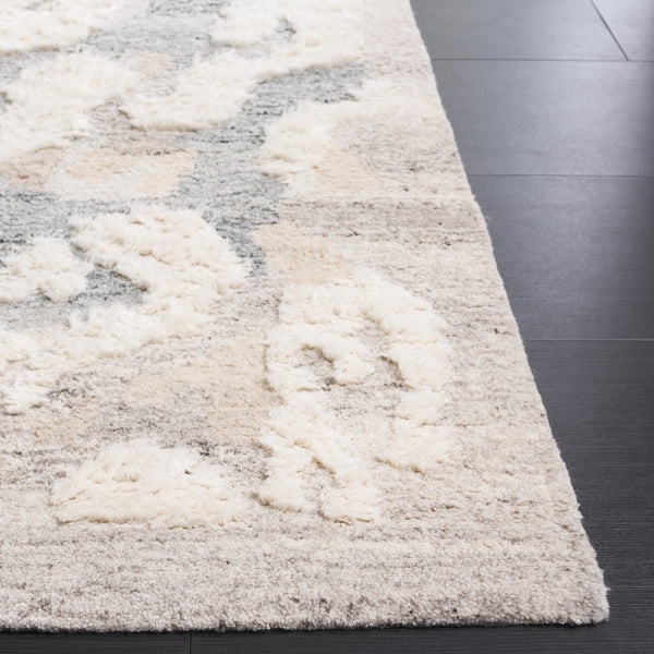 Safavieh Casablanca Handcrafted Wool Area Rug - Luxurious Abstract Design For Modern Elegance In Any Room Grey ,Ivory Wool Pile Csb446f-4