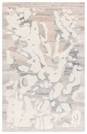Safavieh Casablanca Handcrafted Wool Area Rug - Luxurious Abstract Design For Modern Elegance In Any Room Grey ,Ivory Wool Pile Csb446f-4