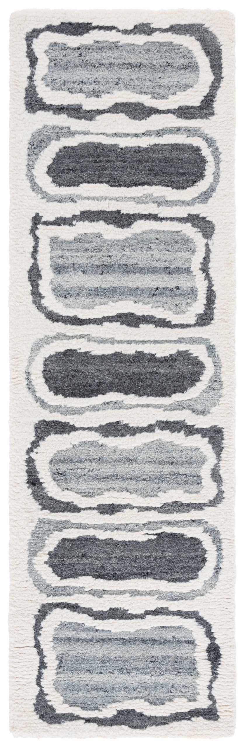 Safavieh Casablanca Hand-tufted Wool Area Rug - Modern Elegance In Luxurious Texture For Any Space Decor Grey ,Ivory Wool Pile Csb447f-8