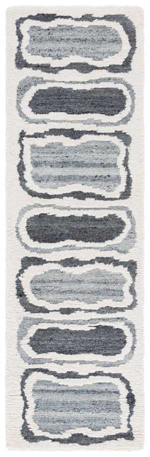 Safavieh Casablanca Hand-tufted Wool Area Rug - Modern Elegance In Luxurious Texture For Any Space Decor Grey ,Ivory Wool Pile Csb447f-8