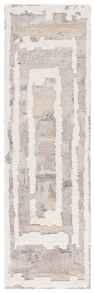 Safavieh Casablanca Modern Hand-tufted Area Rug: Luxurious Wool Pile, Elegant Abstract Design For Your Home Beige ,Ivory Wool Pile Csb449b-6