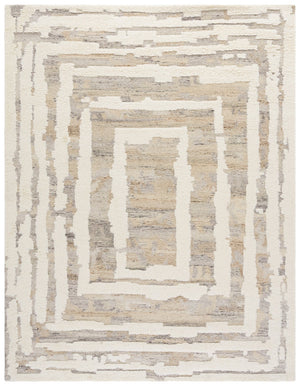 Safavieh Casablanca Modern Hand-tufted Area Rug: Luxurious Wool Pile, Elegant Abstract Design For Your Home Beige ,Ivory Wool Pile Csb449b-6