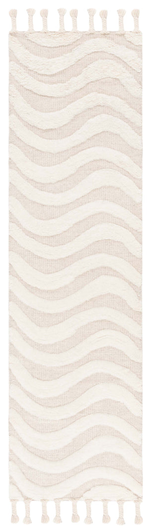 Safavieh Casablanca 468 Hand Woven Bohemian Rug Ivory / Light Grey 8' x 10'