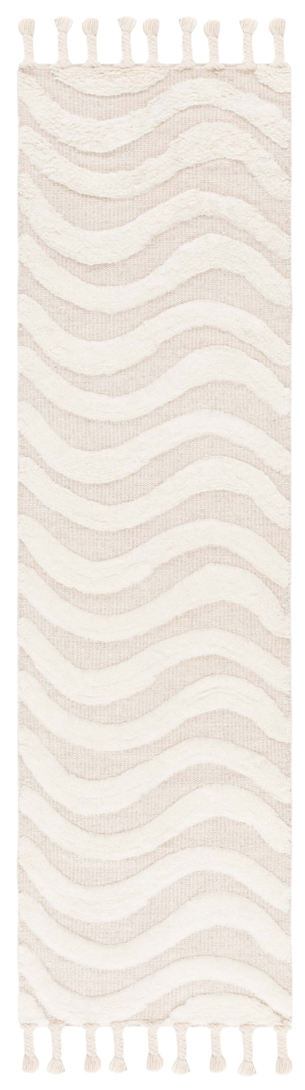 Safavieh Casablanca 468 Hand Woven Bohemian Rug Ivory / Light Grey 8' x 10'