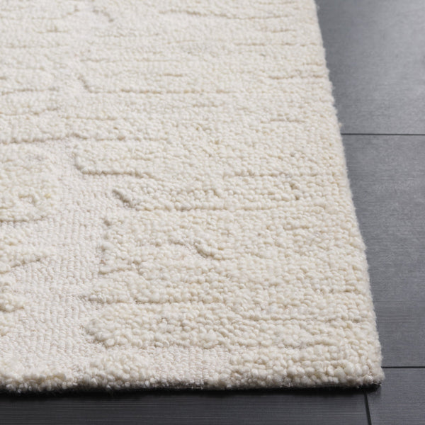 Safavieh Casablanca Modern Wool Runner - Hand-tufted, Plush Comfort For Elegant Hallways And Living Spaces Ivory Wool Pile Csb470a-5