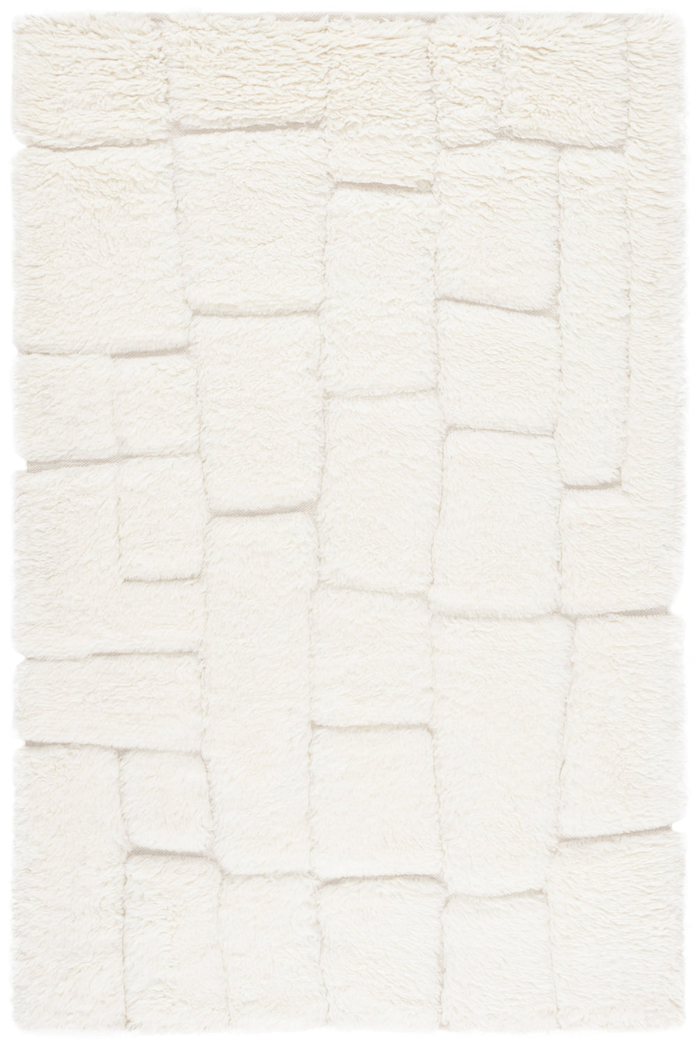 Safavieh Casablanca Hand-woven Runner Rug: Luxurious Geometric Design For Elegant Hallways And Spaces Ivory Wool Pile Csb471a-5