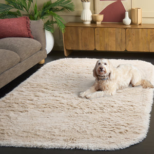 Safavieh Casablanca Modern Handwoven Area Rug - Stylish Runner For Hallways, Crafted In India, Timeless Artistry Beige ,Ivory Wool Pile Csb475b-5