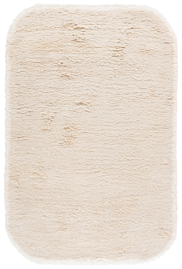 Safavieh Casablanca Modern Handwoven Area Rug - Stylish Runner For Hallways, Crafted In India, Timeless Artistry Beige ,Ivory Wool Pile Csb475b-5