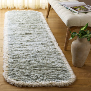 Safavieh Casablanca Modern Handwoven Area Rug - Stylish Runner For Hallways, Crafted In India, Timeless Artistry Teal ,Ivory Wool Pile Csb475j-28