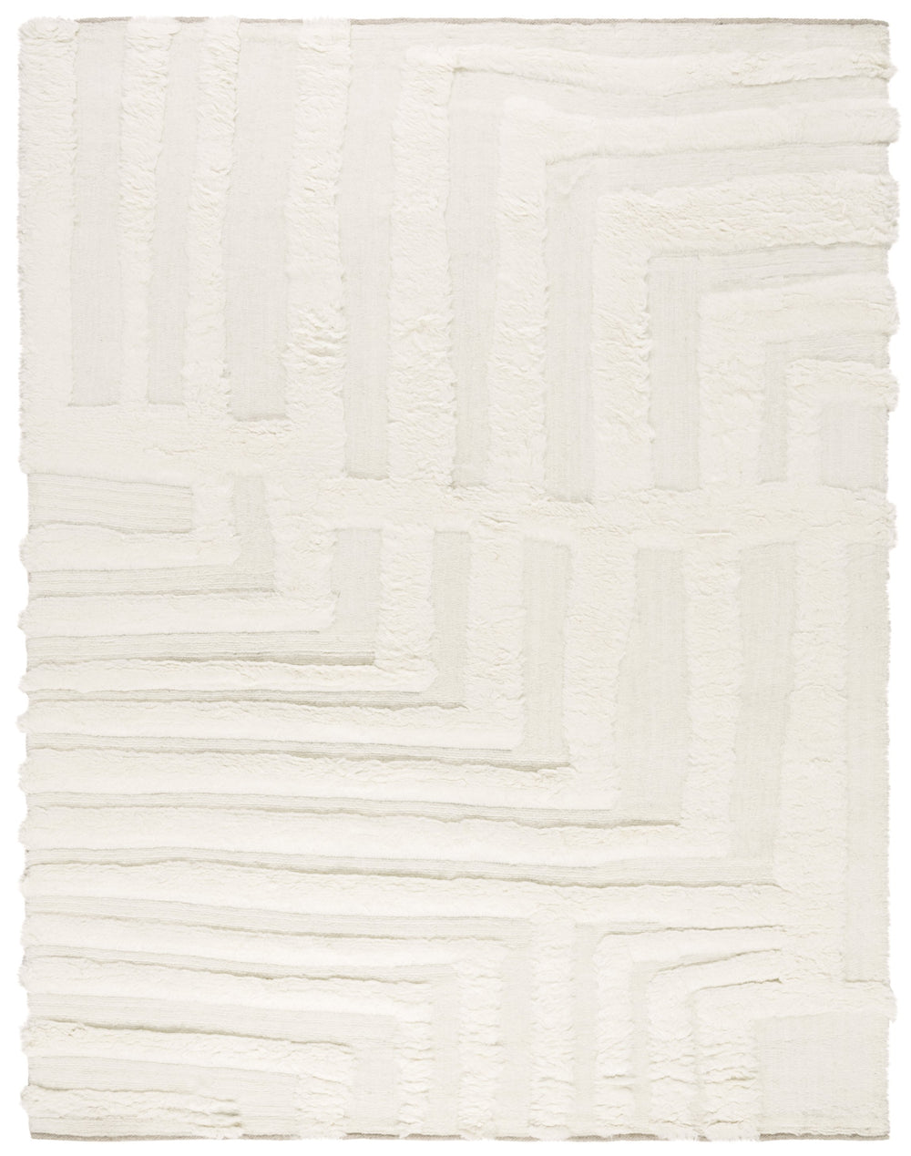 Safavieh Casablanca Artisan Crafted Wool Runner With Geometric Design For Elegant, Timeless Home Décor Ivory Wool Csb494a-4