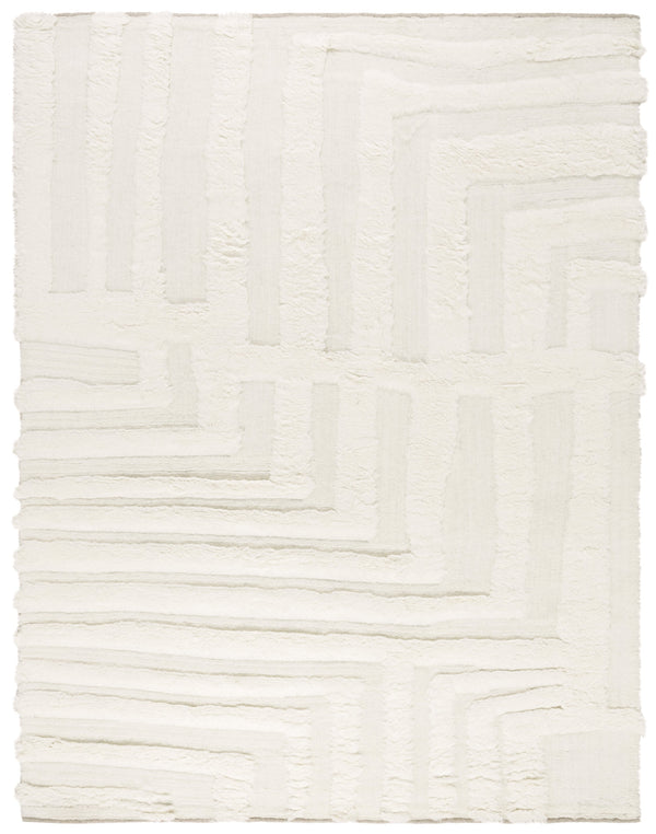Safavieh Casablanca Artisan Crafted Wool Runner With Geometric Design For Elegant, Timeless Home Décor Ivory Wool Csb494a-4