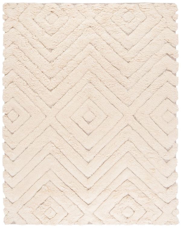 Safavieh Casablanca Handwoven Wool Area Rug - Luxurious Comfort, Timeless Elegance & Geometric Design For Any Space Beige Wool Csb495b-4