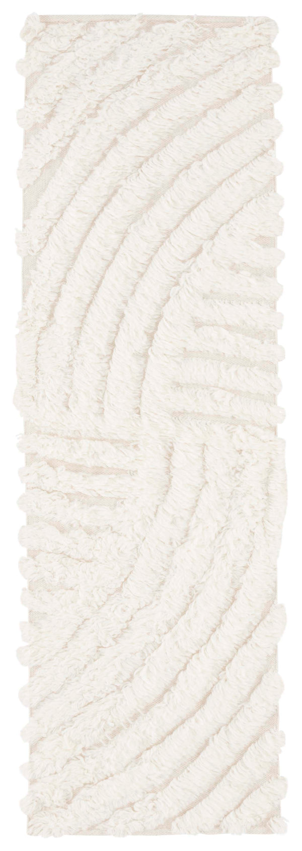 Safavieh Casablanca Handwoven Ivory Wool Rug 8X10 — Plush 1.75" Pile, Textured Organic Motif For Timeless Style 7'-0" x 7'-0" CSB498A-7R