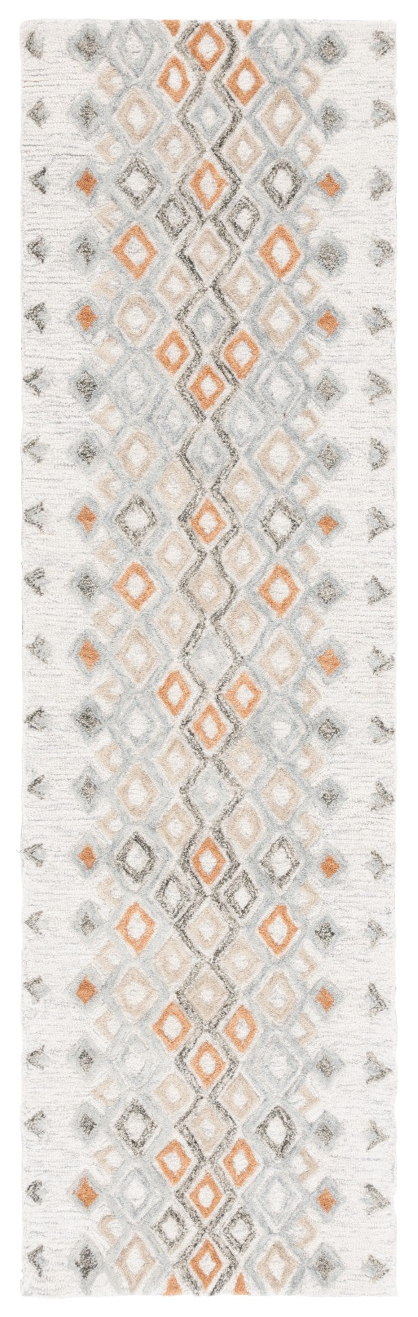 Safavieh Casablanca 645 Hand tufted Tansitional Rug Ivory / Rust 6' x 9'